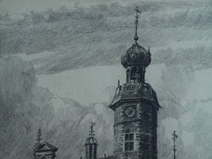 Niet of onleesbaar gesigneerd - Ets , “Stadhuis Venlo” – gesigneerd & ingelijst – No 22 kopen? Bied vanaf 10!
