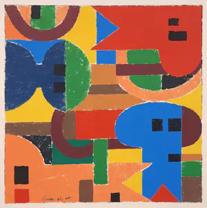 Geni Peter - zeefdruk - Abstract 62 - 1965 - 25770 kopen? Bied vanaf 65!