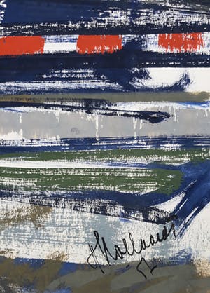 Frans Hollaardt - Dok, gouache kopen? Bied vanaf 175!