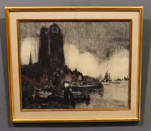 Christiaan Soer - Zicht op Dordrecht verkocht voor € 39!