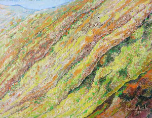 Janus Nuiten - Olieverf op doek, Twee landschappen kopen? Bied vanaf 100!