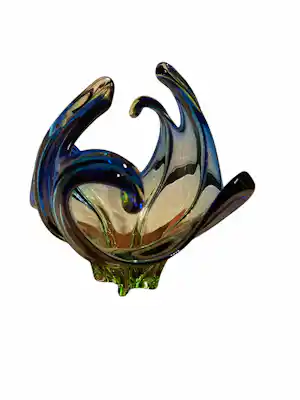 Cenedese - Murano vaas (Blauw/groen) verkocht voor € 50!