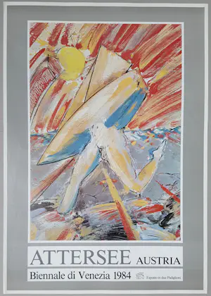 Christian Ludwig Attersee - Original Ausstellungsplakat Biennale Venedig Venezia 1984 kopen? Bied vanaf 40!