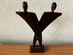 Jos Gielen - Bronzen beeldje " VOOR ALTIJD SAMEN " verkocht voor € 60!