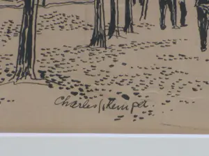 Charles Kemper - Galgemaal in De Doelen - Inkttekening kopen? Bied vanaf 40!