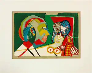Herman Krikhaar - Litho, Portret Corneille verkocht voor € 50!