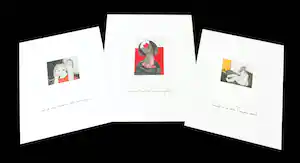 Ans Wortel - Lot van drie werken op papier verkocht voor € 125!