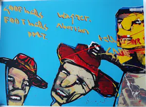 Herman Brood - Kleurenzeefdruk GOOFBALLS Handgesign. kopen? Bied vanaf 10!