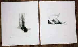 Rob Cox - 2 etsen - grafiek erotiek 1978/1979 verkocht voor € 70!