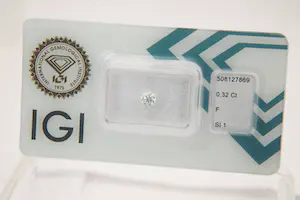 1 - TOP 0.32ct losse diamant - D-E-F / si1 - met IGI certificaat - geseald kopen? Bied vanaf 500!