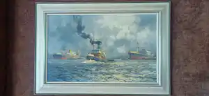 Marius de Jongere - Havengezicht olieverf op doek verkocht voor € 700!