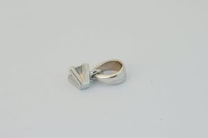 2507- wit-gouden 18 karaats solitairhanger - met briljant - 0.15ct - H/VS kopen? Bied vanaf 90!