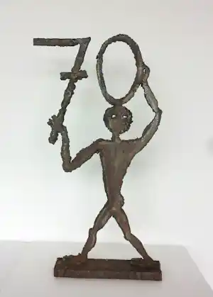 Albrecht Genin - Metalen sculptuur, Figur 70 kopen? Bied vanaf 150!