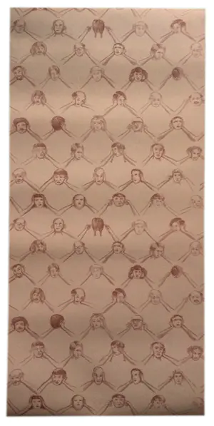 Serge Onnen - Silence Fence - gedeelte gezeefdrukt behang kopen? Bied vanaf 1!