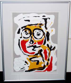Menno Baars - Stoere Koning (ingelijst+ passepartout) verkocht voor € 240!