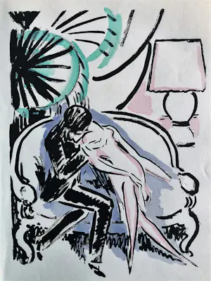 Kees van Dongen - De kus 1925 kopen? Bied vanaf 325!