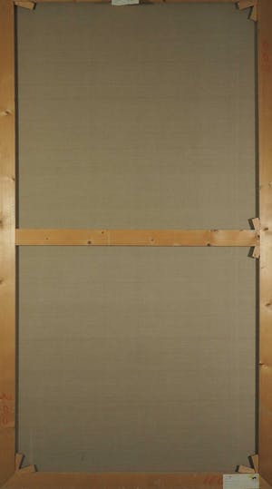 Henk Schuring - Olieverf op doek, Groen object - Ingelijst (Zeer groot) kopen? Bied vanaf 1!