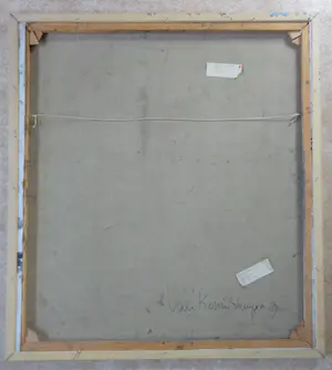 Ineke van Koningsbruggen - BEWEGING VAN HET LAND / OLIEVERF DOEK / 102x92cm / KADER / SIG / 1987 kopen? Bied vanaf 195!