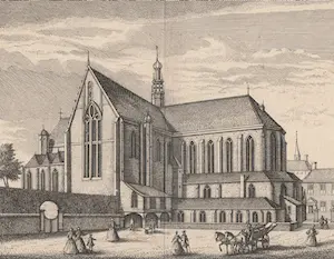 Abraham Rademaker - Gesigt van de groote Kerk (te Alkmaar) kopen? Bied vanaf 30!