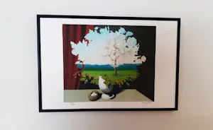 Rene Magritte - 'Le Plagiat' (prachtig gelijst!) kopen? Bied vanaf 350!
