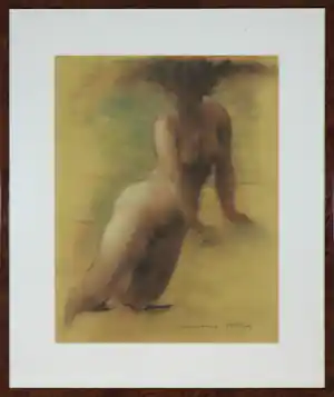 Clemens Pasch - Pastel en krijt, Naakt - Ingelijst kopen? Bied vanaf 70!