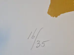 Theo Kuijpers - Grote in 1985 gemaakte kleuren lithografie - ZT - kleine oplage (35) kopen? Bied vanaf 31!
