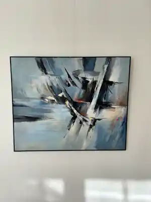 Wim Vellekoop - abstracte compositie verkocht voor € 65!