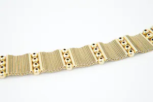 Bijzondere 18 karaats gouden unisex "Milanese" schakel armband - ZWAAR! (67gr) kopen? Bied vanaf 1860!