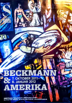 Max Beckmann - Plakat "Beckmann & Amerika" Städel Museum Frankfurt (2011-2012) Top Zustand kopen? Bied vanaf 25!
