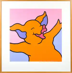 Shunyam - Zeefdruk, Daydream - Ingelijst verkocht voor € 50!