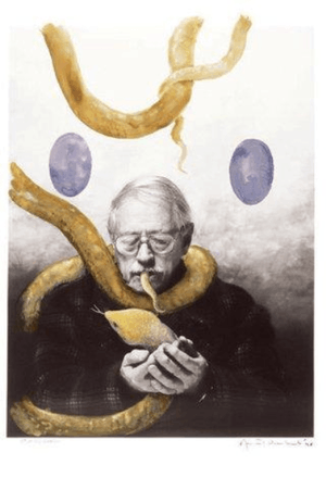 Co Hulten - Gouache op portret (Aernout Overbeeke) kopen? Bied vanaf 1!