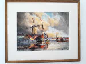 Hermanus Koekkoek (jr.) - (L. Van Staaten) 1836-1909 verkocht voor € 284!