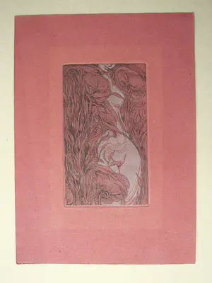Ernst Fuchs - MÄDCHENAKT in FLORALER UMGEBUNG . 15 / 20 signiert kopen? Bied vanaf 250!