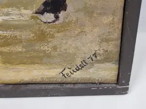 Niet of onleesbaar gesigneerd - Ezel bij bar kopen? Bied vanaf 10!