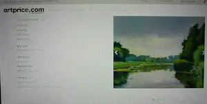 Gerard van Vliet - verstild waterlandschap - groot olieverfschilderij kopen? Bied vanaf 200!