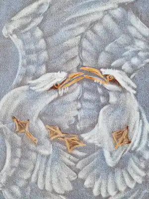 Leo Muysken - Zeldzame art-deco pastel van Beeldhouwer, schilder, cineast en dierentemmer! verkocht voor € 38!