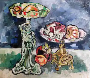 Adrian Stahlecker - Stilleven met fruitschaal verkocht voor € 150!