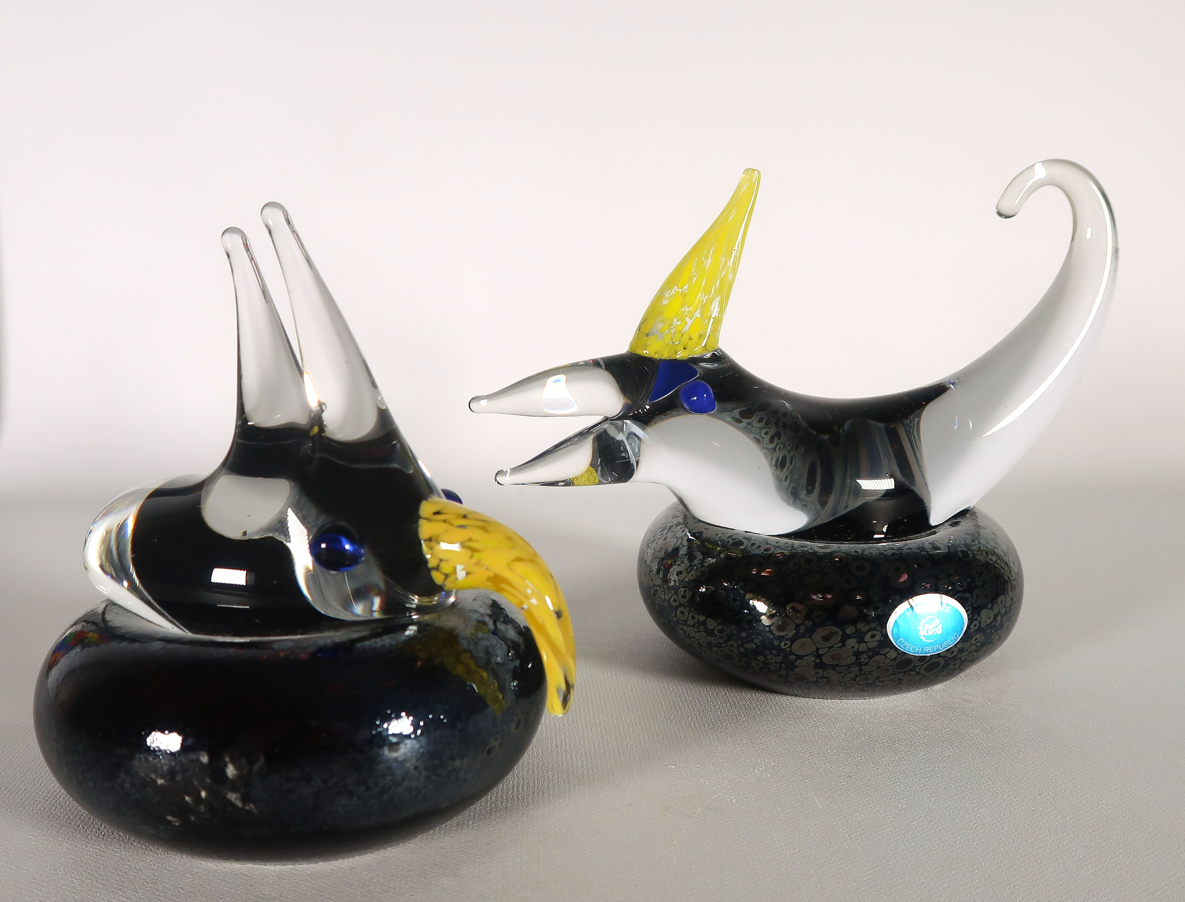 Novosad & Syn - Glas, Twee fantasiedieren verkocht voor € 15!