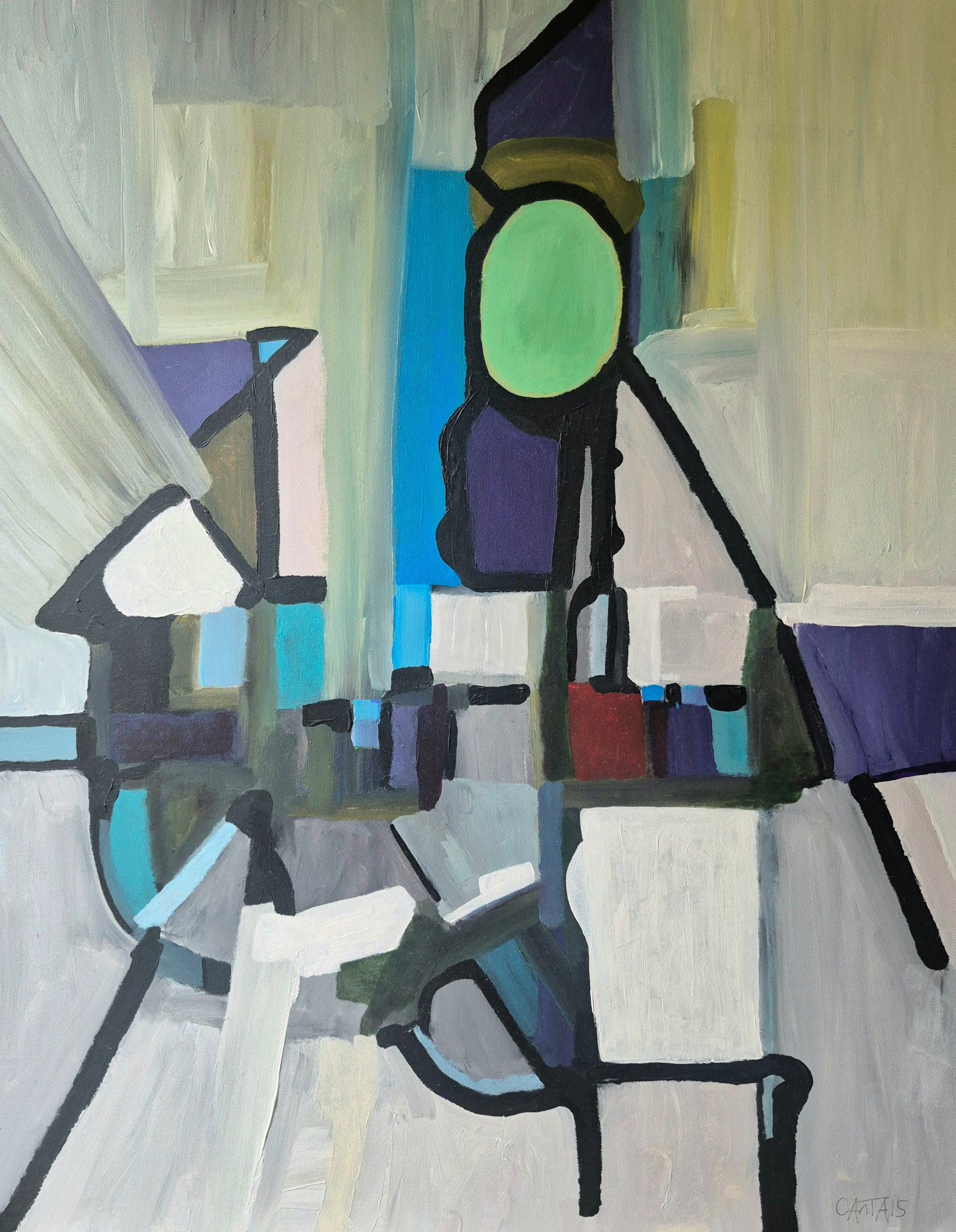 Bruno CANTAIS - COMPOSITION ABSTRAITE kopen? Bied vanaf 280!