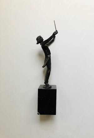 Brons (Onbekend) - Dirigent - Beeld kopen? Bied vanaf 1!