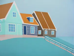 Jurjen Fontein - Prachtig haven gezicht op Marken.Mooi van kleur. kopen? Bied vanaf 35!
