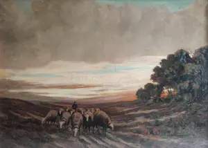 Gerrit Koppenol - Avondrood over de Heide kopen? Bied vanaf 55!