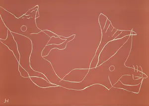 Henri Laurens - Twee Sirenes - 1938 - Originele linosnede - Gemonogrammeerd - Mourlot kopen? Bied vanaf 70!