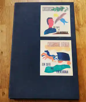 Hendrik Werkman - Chassiche legenden 2x 10 litho's in cassette, Wolters-Noordhoff 1982 verkocht voor € 240!