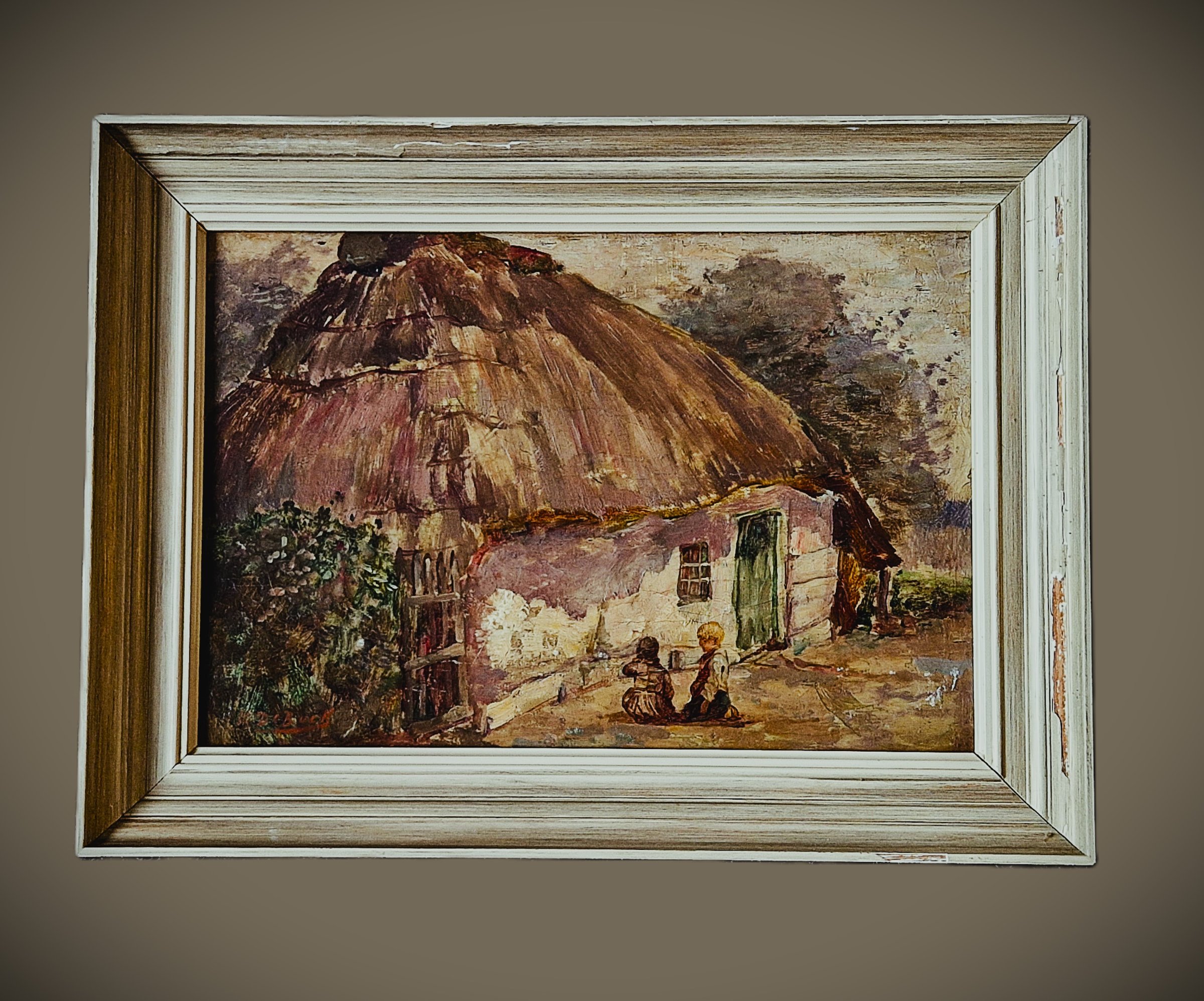 Victor De Buck - omstr.1910 geschilderd post-impression. olieverf "het Spookhuis van Bladel" kopen? Bied vanaf 158!