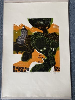 Alfred Pohl - Griechische Landschaft (1979) kopen? Bied vanaf 40!