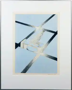 Jeroen Henneman - Litho, Zonder titel - Ingelijst verkocht voor € 160!
