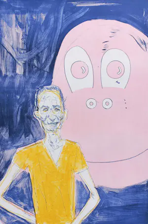 Daniel Richter - Portrait of Jeff Koons, litho (groot!) kopen? Bied vanaf 495!