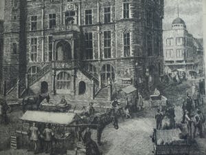 Niet of onleesbaar gesigneerd - Ets , “Stadhuis Venlo” – gesigneerd & ingelijst – No 22 kopen? Bied vanaf 10!