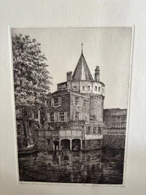 Frans IJserinkhuijsen - Schreierstoren te Amsterdam, 1950 kopen? Bied vanaf 30!